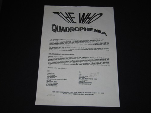 The who quadrophenia 1996 - -,