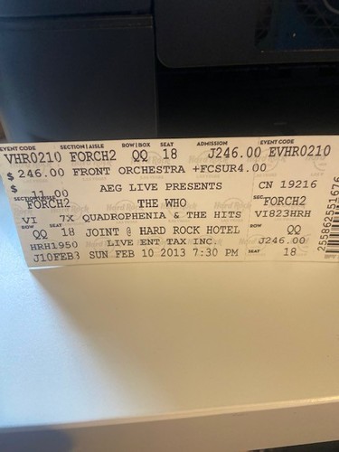 Ticket stub the - stub,